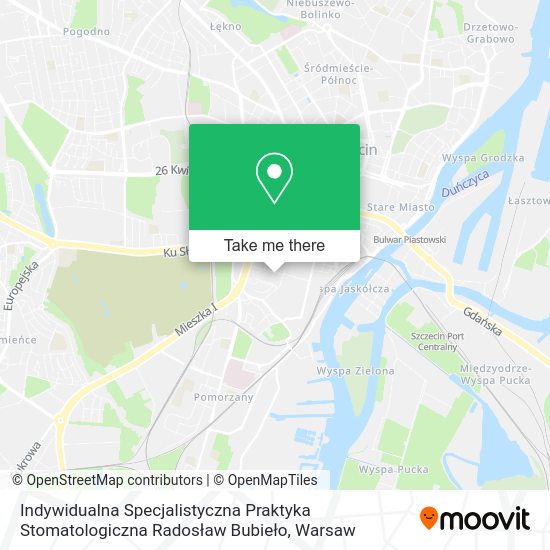 Indywidualna Specjalistyczna Praktyka Stomatologiczna Radosław Bubieło map