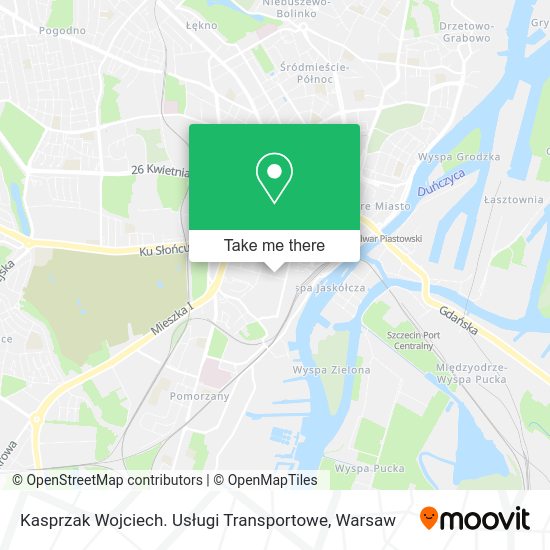 Карта Kasprzak Wojciech. Usługi Transportowe