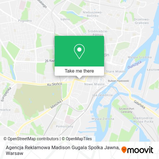 Agencja Reklamowa Madison Gugala Spolka Jawna map