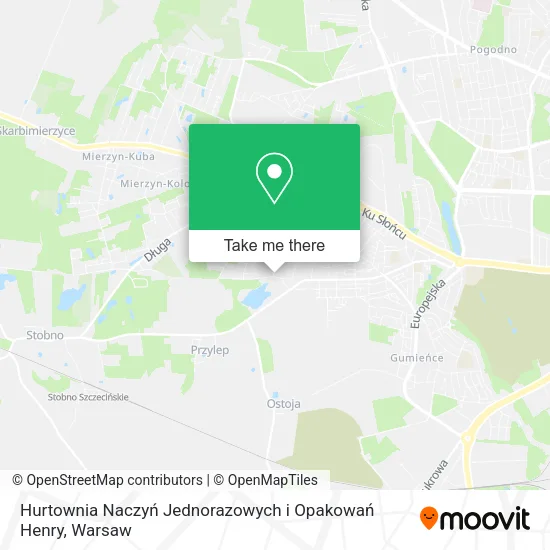 Hurtownia Naczyń Jednorazowych i Opakowań Henry map