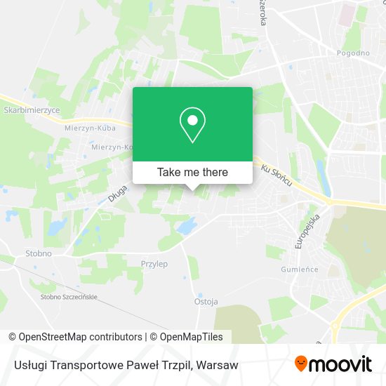 Usługi Transportowe Paweł Trzpil map