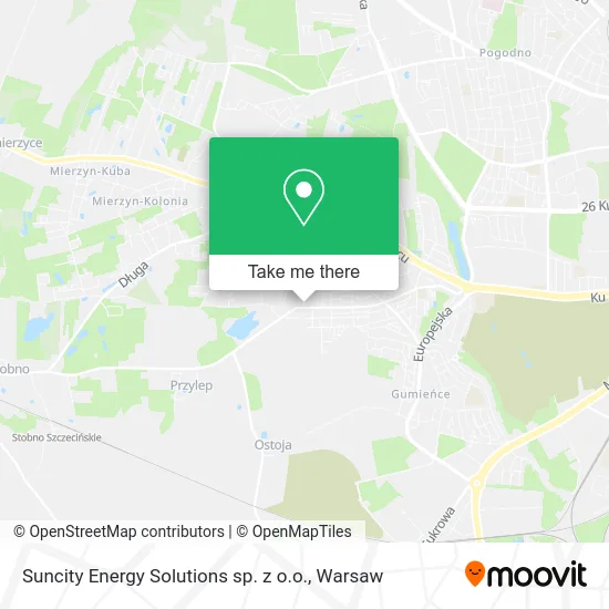 Карта Suncity Energy Solutions sp. z o.o.
