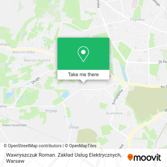 Wawryszczuk Roman. Zakład Usług Elektrycznych map