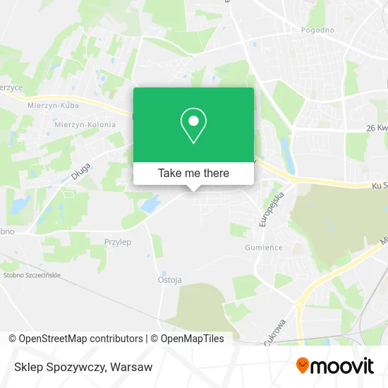 Sklep Spozywczy map