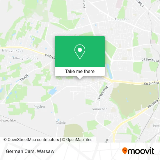 German Cars map