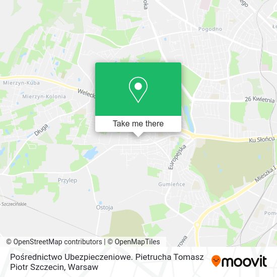 Pośrednictwo Ubezpieczeniowe. Pietrucha Tomasz Piotr Szczecin map