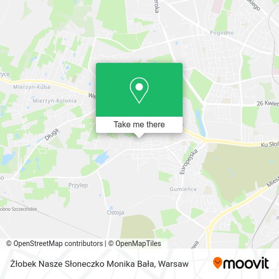 Żłobek Nasze Słoneczko Monika Bała map