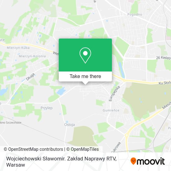 Wojciechowski Sławomir. Zakład Naprawy RTV map