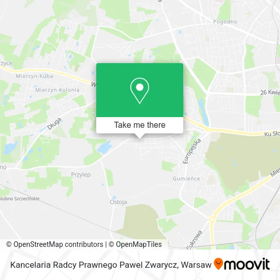 Kancelaria Radcy Prawnego Pawel Zwarycz map