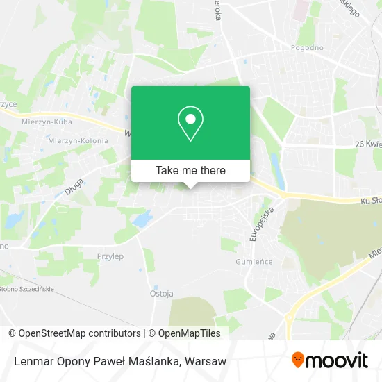 Lenmar Opony Paweł Maślanka map