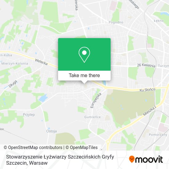 Stowarzyszenie Łyżwiarzy Szczecińskich Gryfy Szczecin map