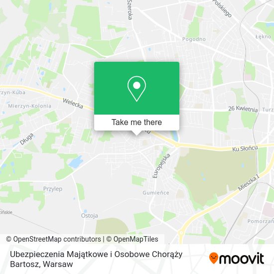 Ubezpieczenia Majątkowe i Osobowe Chorąży Bartosz map