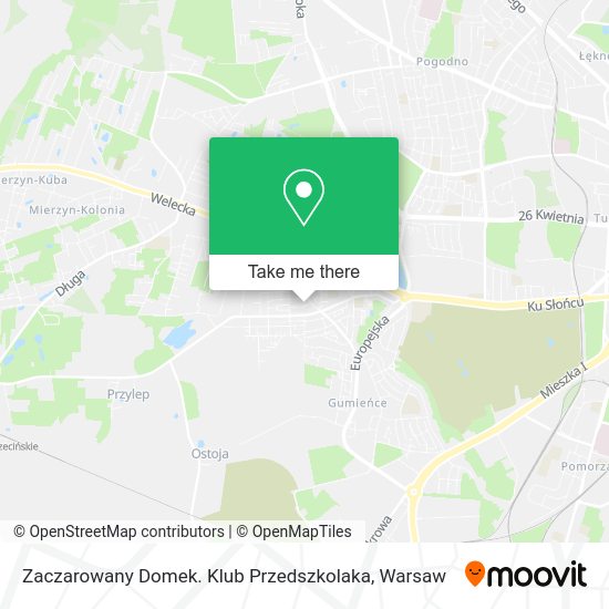 Zaczarowany Domek. Klub Przedszkolaka map