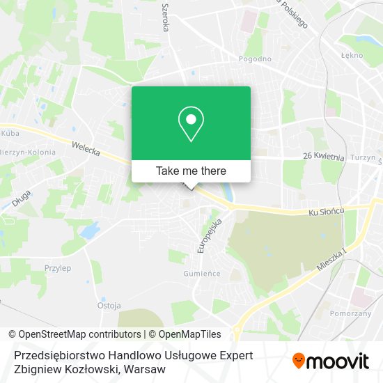 Przedsiębiorstwo Handlowo Usługowe Expert Zbigniew Kozłowski map