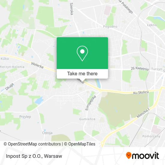 Inpost Sp z O.O. map
