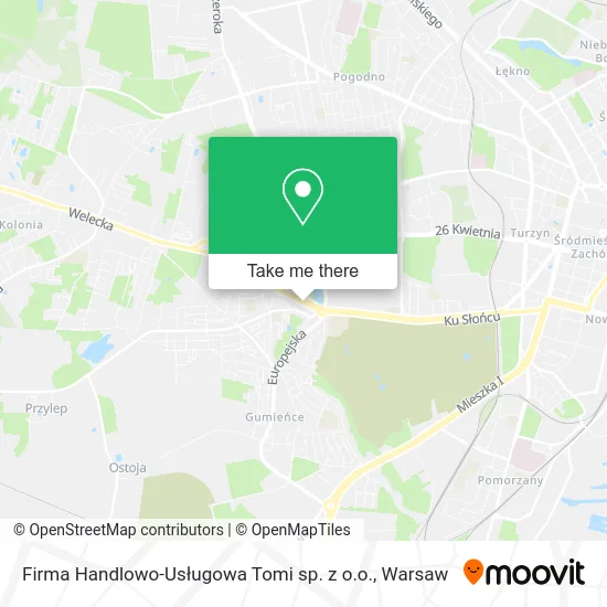 Карта Firma Handlowo-Usługowa Tomi sp. z o.o.