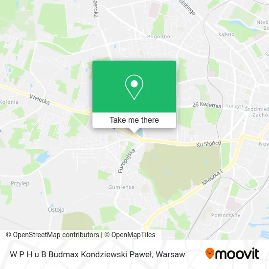 Карта W P H u B Budmax Kondziewski Paweł