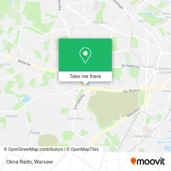 Карта Okna Rado