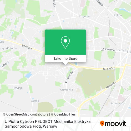 U Piotra Cytroen PEUGEOT Mechanika Elektryka Samochodowa Piotr map