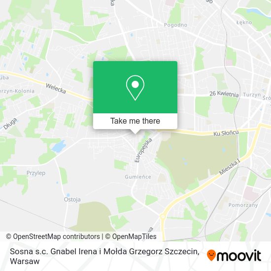 Sosna s.c. Gnabel Irena i Mołda Grzegorz Szczecin map