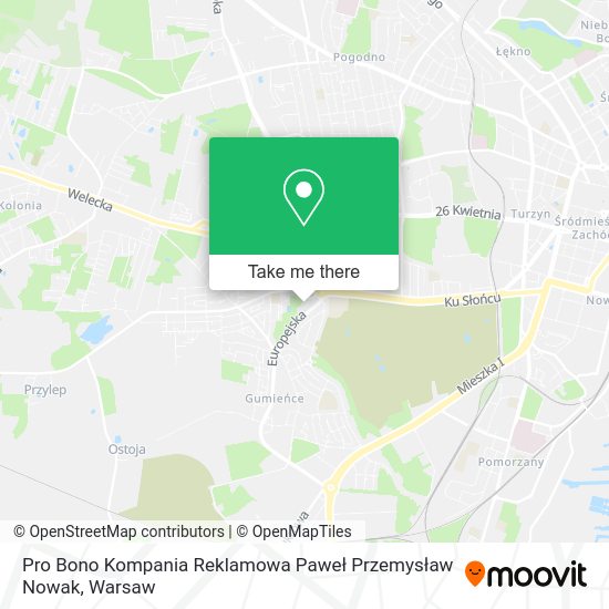 Pro Bono Kompania Reklamowa Paweł Przemysław Nowak map