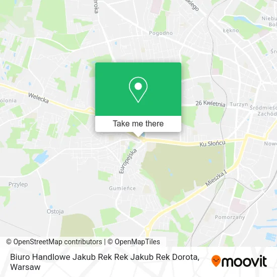 Biuro Handlowe Jakub Rek Rek Jakub Rek Dorota map