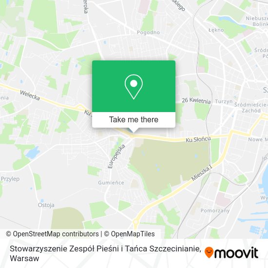 Stowarzyszenie Zespół Pieśni i Tańca Szczecinianie map