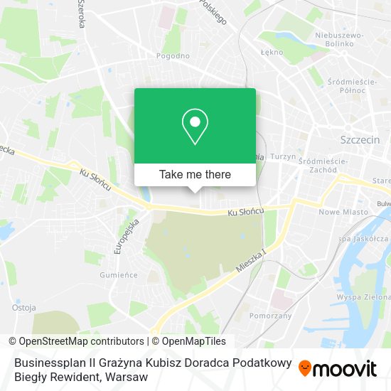 Businessplan II Grażyna Kubisz Doradca Podatkowy Biegły Rewident map