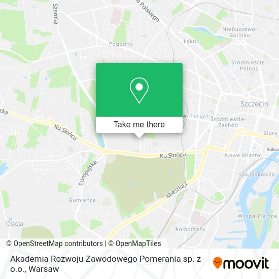 Akademia Rozwoju Zawodowego Pomerania sp. z o.o. map