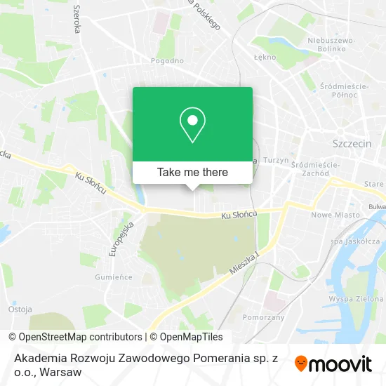 Карта Akademia Rozwoju Zawodowego Pomerania sp. z o.o.