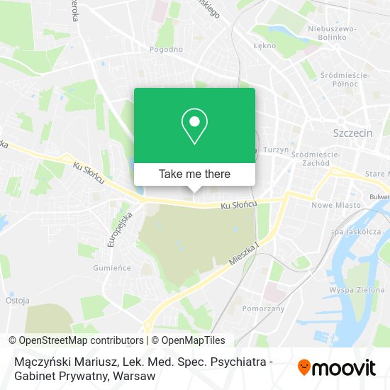 Mączyński Mariusz, Lek. Med. Spec. Psychiatra - Gabinet Prywatny map