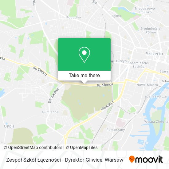 Zespół Szkół Łączności - Dyrektor Gliwice map