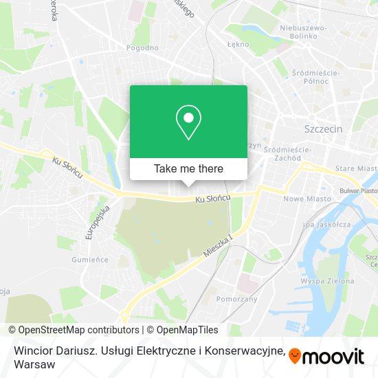 Wincior Dariusz. Usługi Elektryczne i Konserwacyjne map