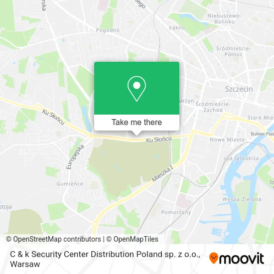 Карта C & k Security Center Distribution Poland sp. z o.o.
