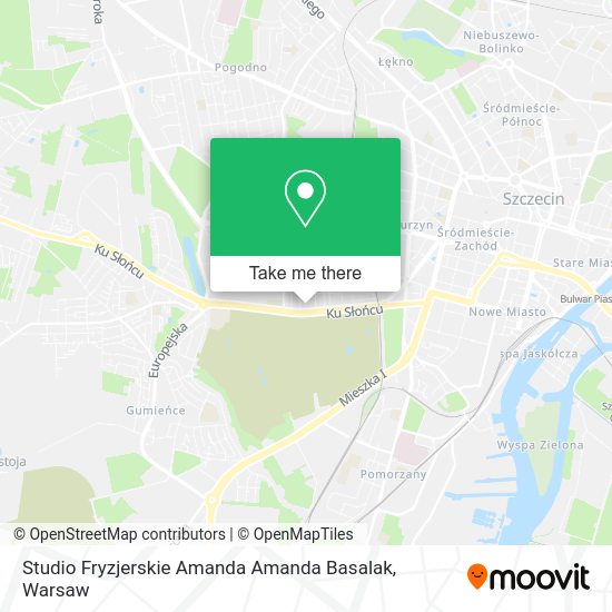 Studio Fryzjerskie Amanda Amanda Basalak map