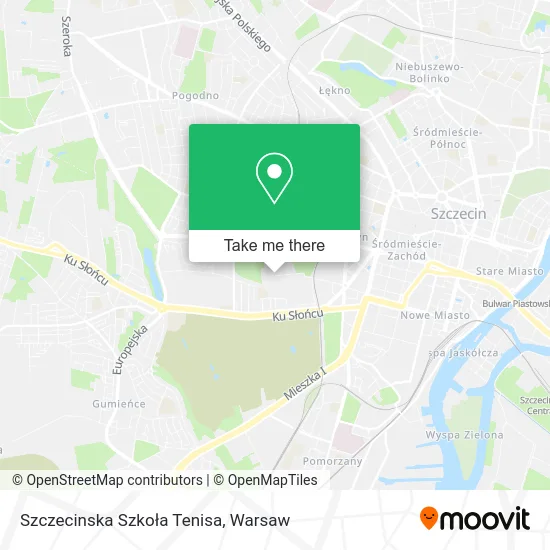Szczecinska Szkoła Tenisa map
