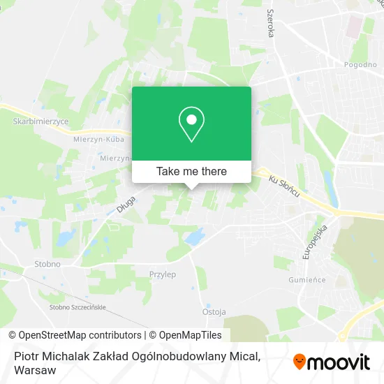 Piotr Michalak Zakład Ogólnobudowlany Mical map