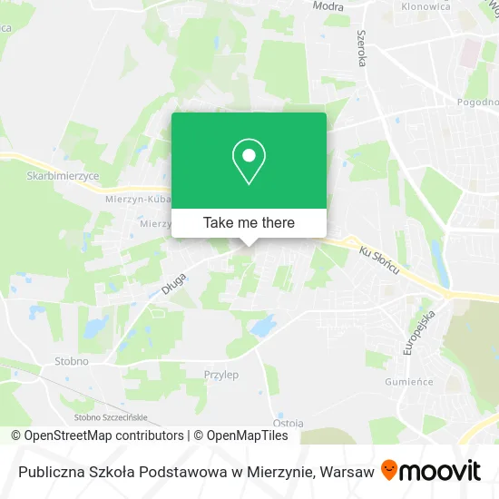 Publiczna Szkoła Podstawowa w Mierzynie map