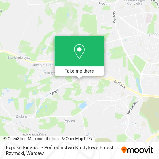 Exposit Finanse - Pośrednictwo Kredytowe Ernest Rzymski map