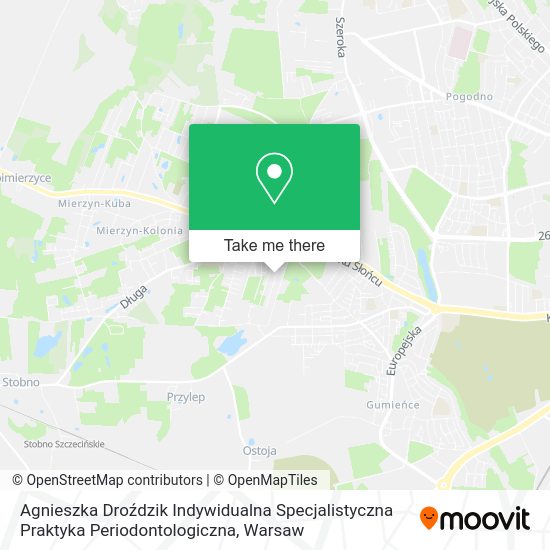 Agnieszka Droździk Indywidualna Specjalistyczna Praktyka Periodontologiczna map