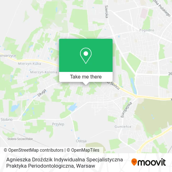 Agnieszka Droździk Indywidualna Specjalistyczna Praktyka Periodontologiczna map