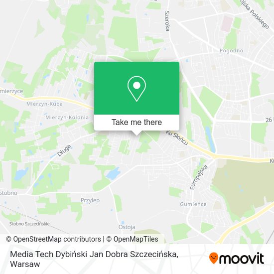 Media Tech Dybiński Jan Dobra Szczecińska map