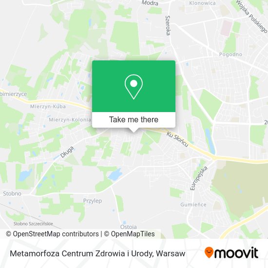 Metamorfoza Centrum Zdrowia i Urody map