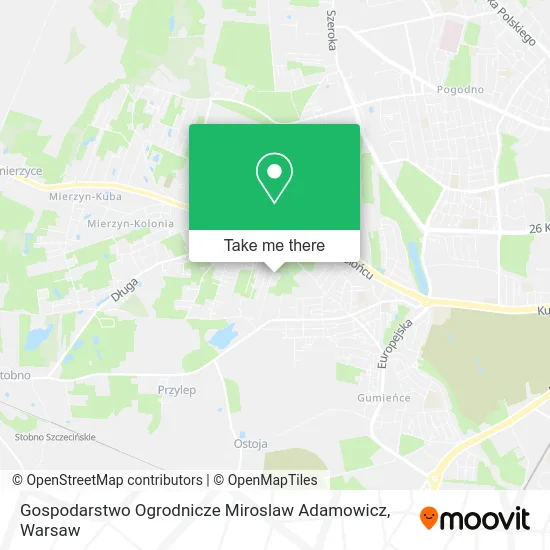 Gospodarstwo Ogrodnicze Miroslaw Adamowicz map