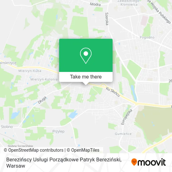 Berezińscy Usługi Porządkowe Patryk Bereziński map