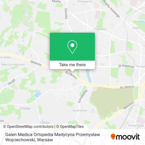 Galen Medica Ortopedia Medycyna Przemysław Wojciechowski map