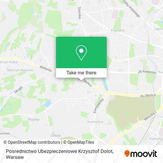 Posrednictwo Ubezpieczeniowe Krzysztof Dolot map