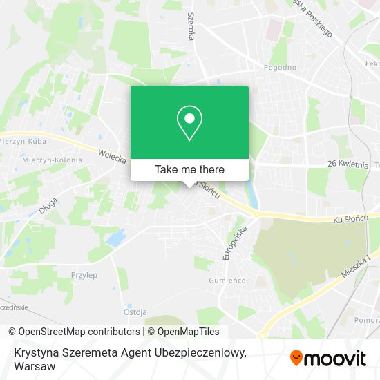 Krystyna Szeremeta Agent Ubezpieczeniowy map