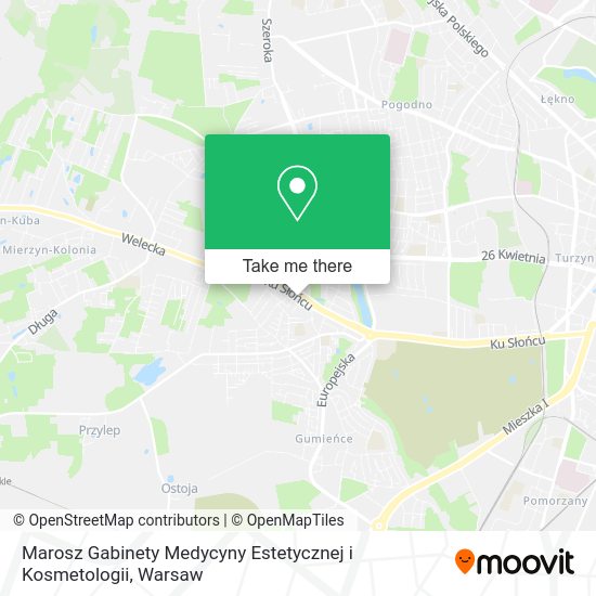 Marosz Gabinety Medycyny Estetycznej i Kosmetologii map