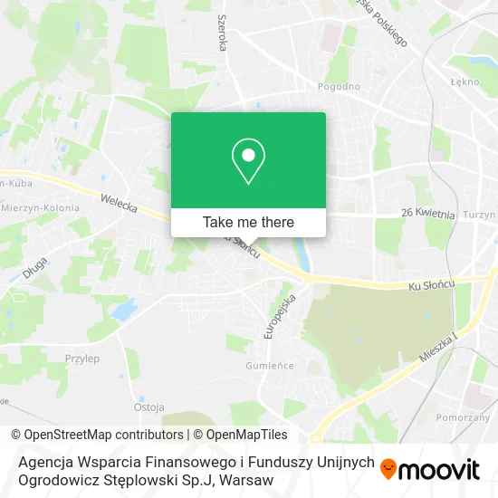 Карта Agencja Wsparcia Finansowego i Funduszy Unijnych Ogrodowicz Stęplowski Sp.J
